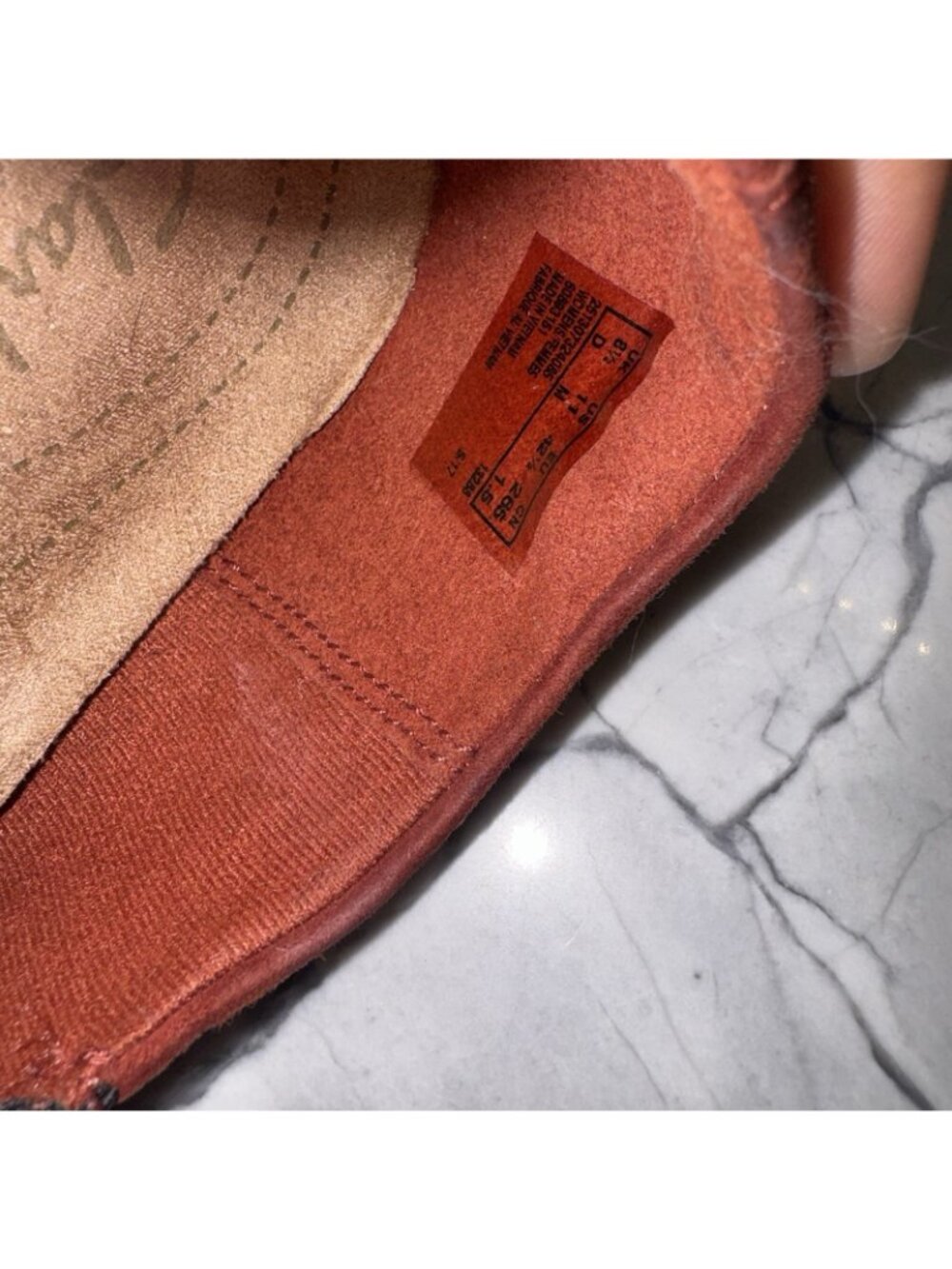 Clarks Artisan Suede Slip On Shoes Daelyn Monarch Rust Womens Size 11 - Picture 4 of 6
